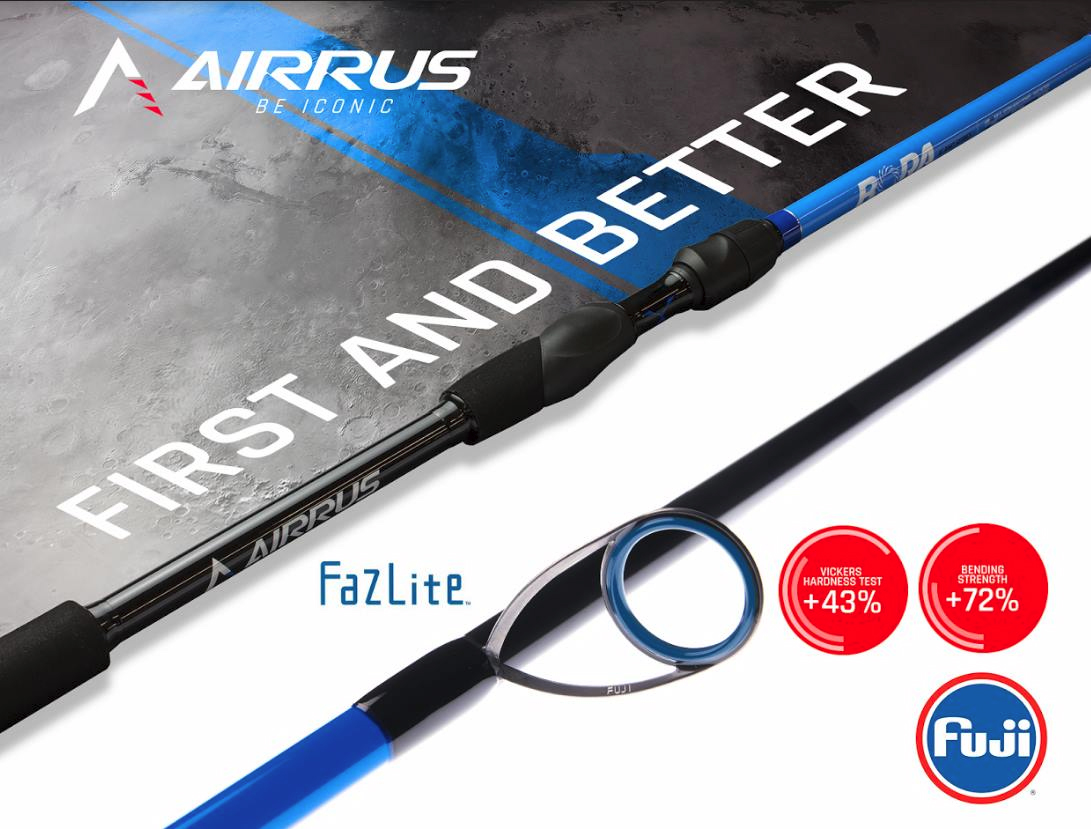 Airrus Bora Spinning Rod fuji fazlite 2 pcs